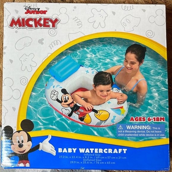 Disney Jr Mickey Mouse Baby Watercraft Float Seat Pool 6-18M - Picture 1 of 2